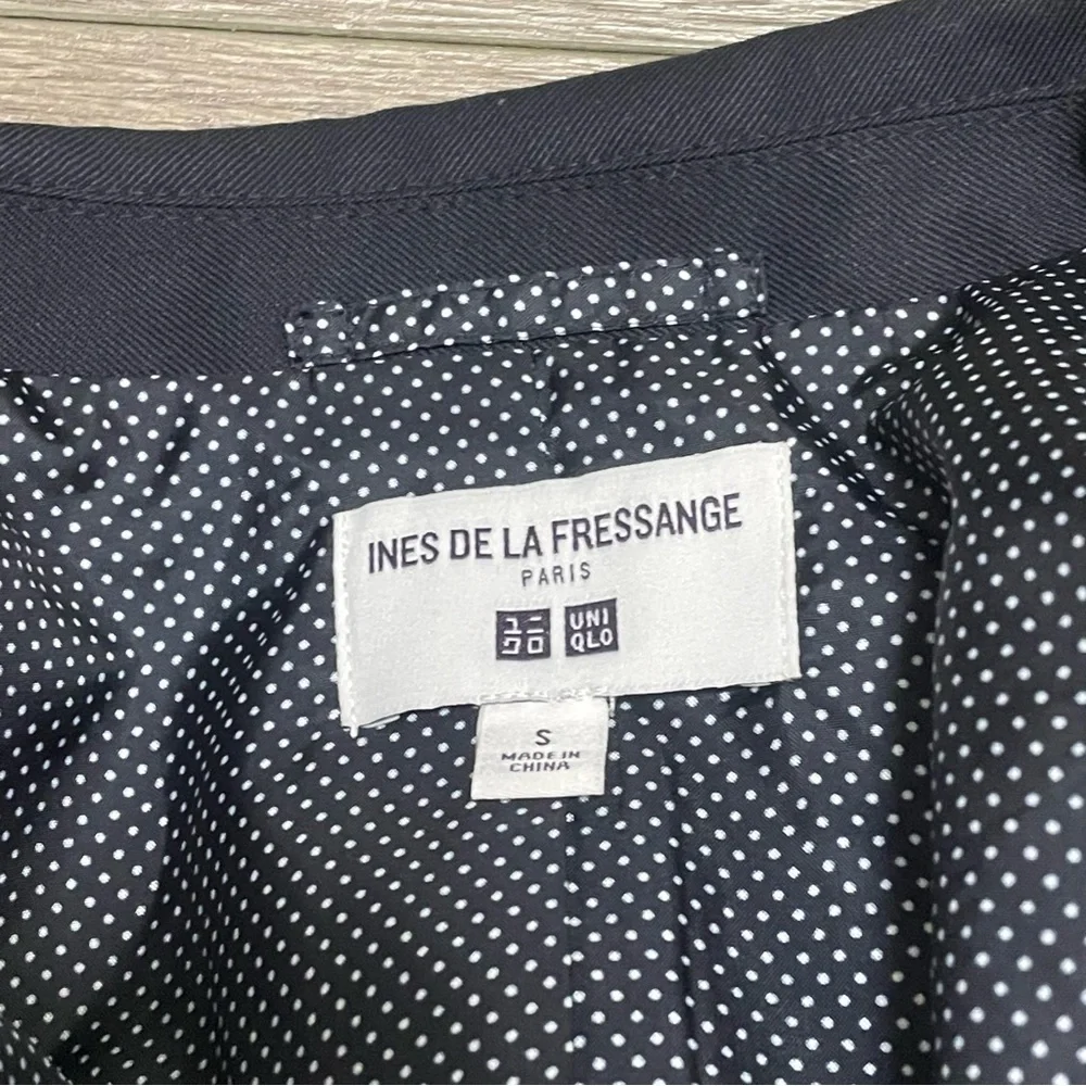 Uniqlo Ines De La Fressange Paris Womens Blazer Navy Blue Wool Blend Sz S